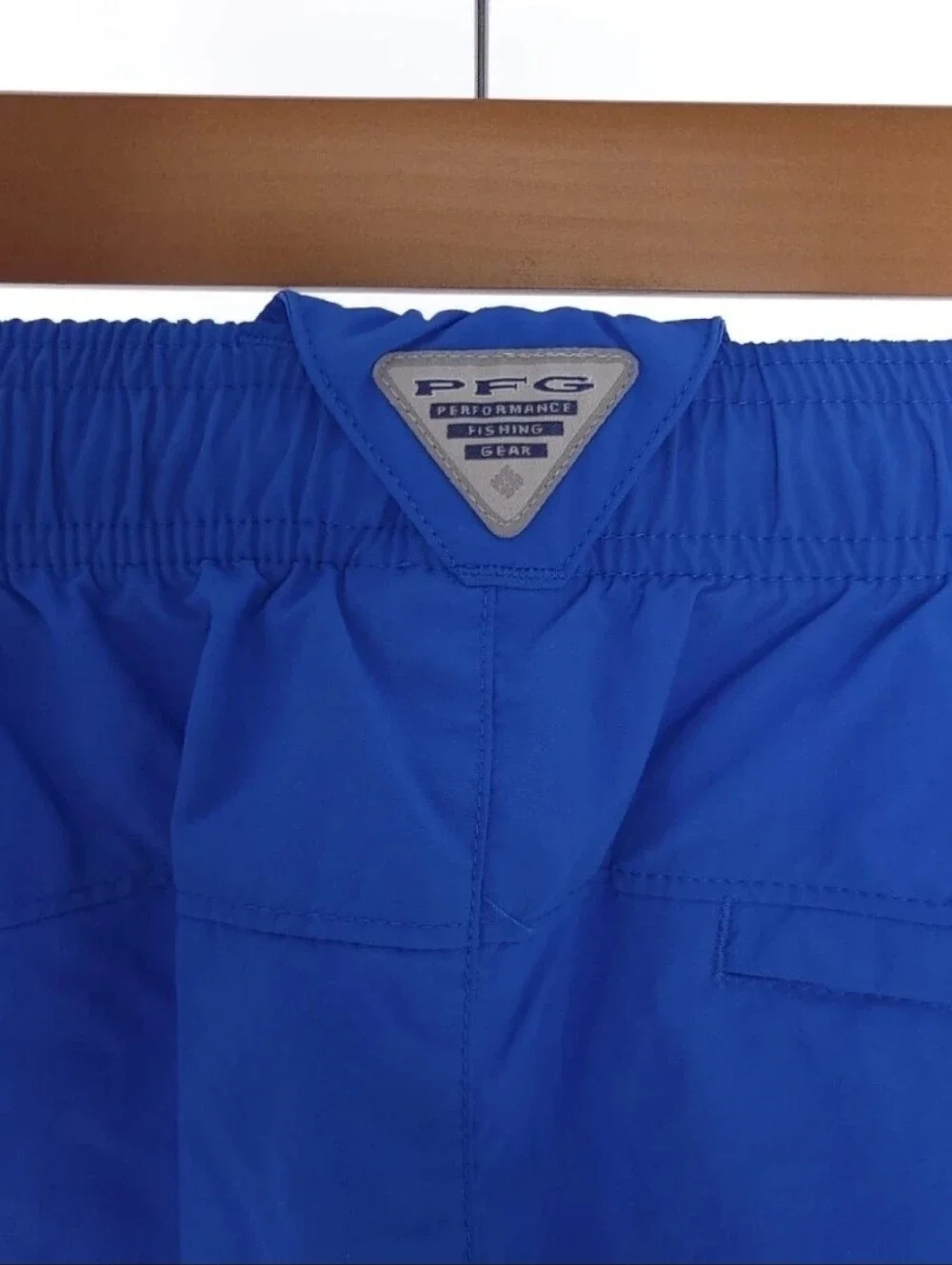 Columbia PFG Solid Blue Large Swim Board Shorts Mens Large